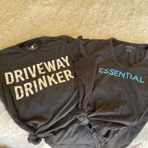 Driveway Drinker T-shirt set small